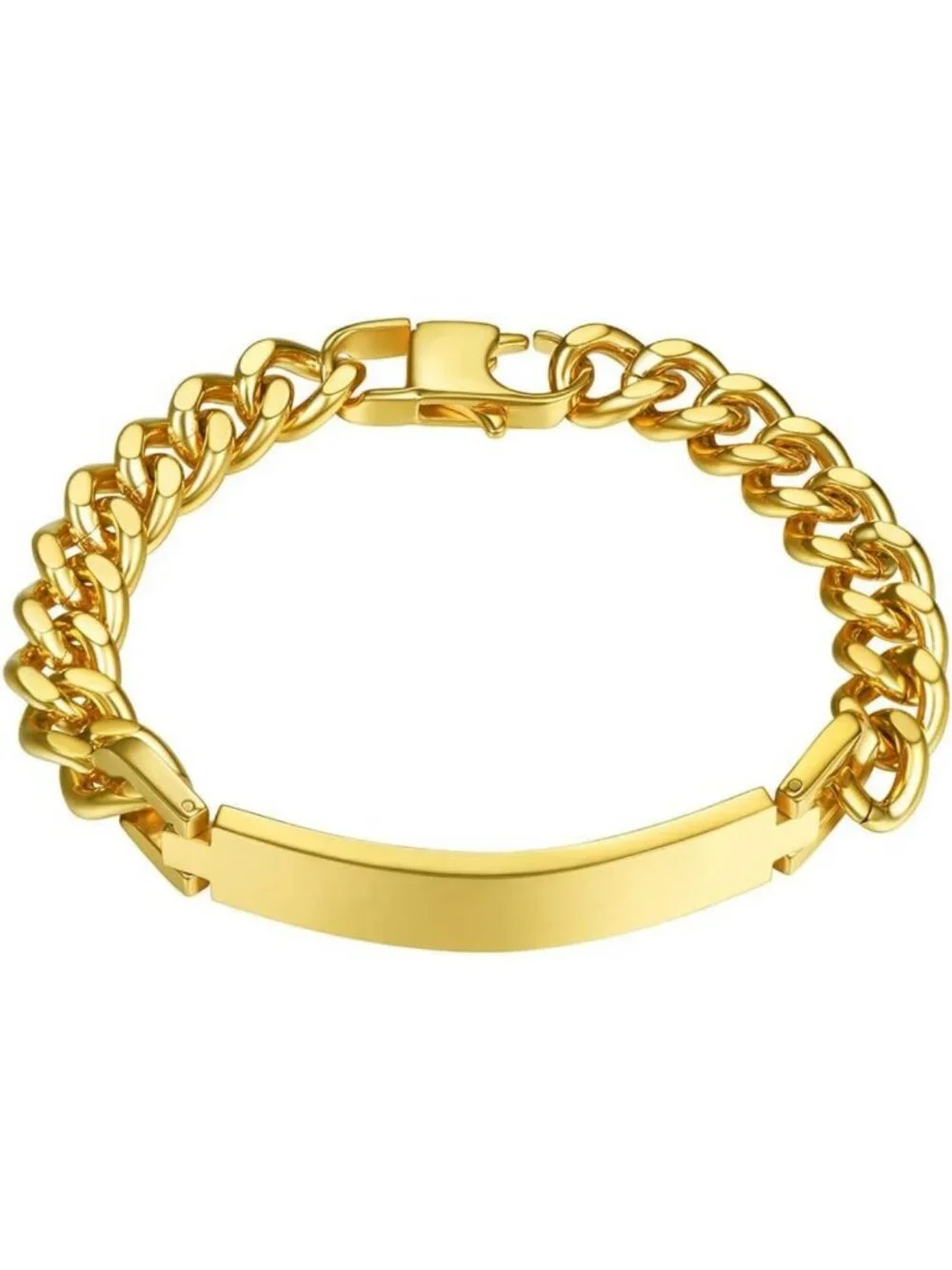 Personalized Engraved Stainless Steel Bracelets for Men & Women - Custom Name